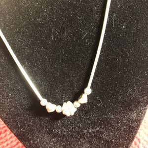 SILVER herringbone with shamrock and hearts